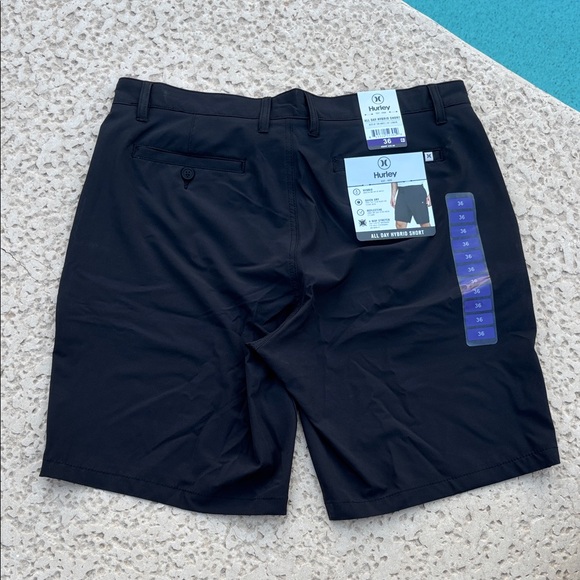NWT Hurley All Day Hybrid Shorts in Black. Men's 36 Classic skater/street style! - Picture 6 of 14